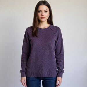 Abercrombie & Fitch Plum Purple Raglan Sleeve Classic Sweater Size XXL